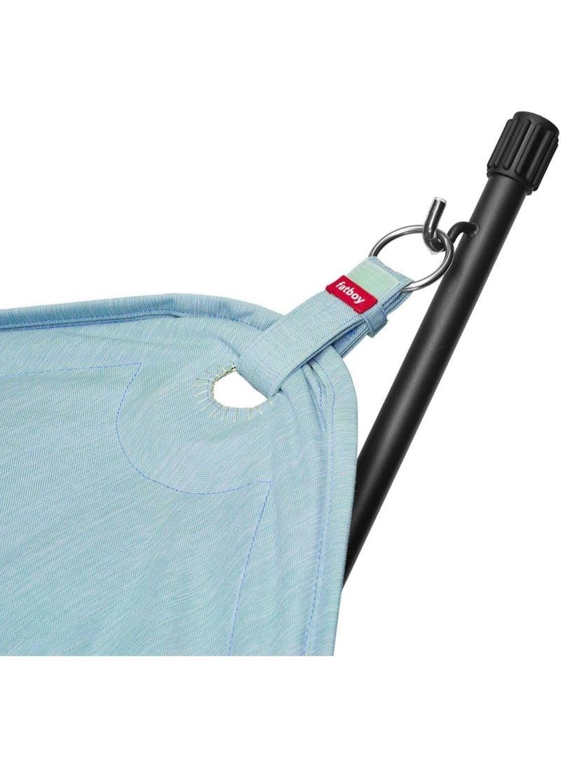 Fatboy Superb Hammock Swing and Stand with Pillow | Bleach-cleanable | 150 kg Capacity | Indoor and Outdoor | 100% Olefin | Filling: Polypropylene | Stand 330x100x110 cm | 270x138 cm (Pacific Blue) - Image 5